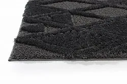 Hladké koberce - Rostock (čierna)