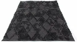 Hladké koberce - Rostock (čierna)