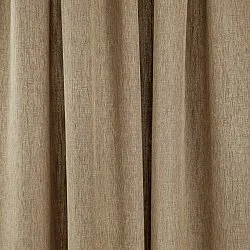 Záclony - Záclona z ľanu Melania (hnedá)