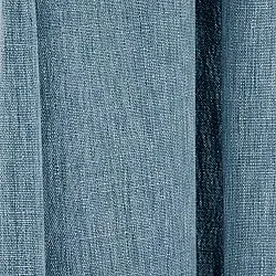 Záclony - Záclona z ľanu Melania (tmavá tyrkysová)