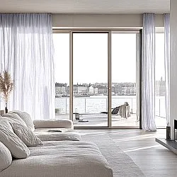 Záclony - Záclona z čipky Hilma (biela)