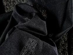 Záclony - Záclona z bavlny Anja (čierna)