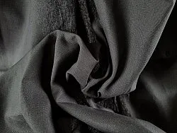 Záclony - Záclona z bavlny Anja (tmavošedá)