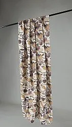 Záclony - Záclona z bavlny Lise (hnedá)