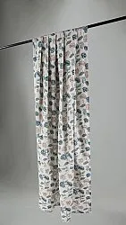 Záclony - Bavlnená záclona Wreath (modrá)