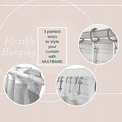 Záclony - Záclona blackout Leya (svetlo šedá)