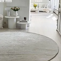 Kruhový koberec - Jodhpur Špeciálna Luxusná Edícia (offwhite)