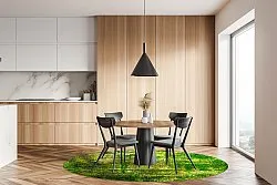 Kruhový koberec - Padron (zelená)