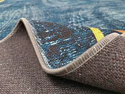 Koberec Wilton - Zaros (modrý/zlatý)