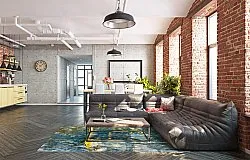 Koberec Wilton - Mira (žltá-modrá)