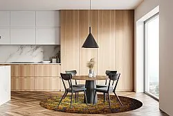 Kruhový koberec - Leiria (zlatý)