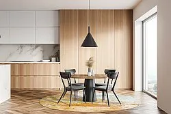 Kruhový koberec - Amadora (zlatý)