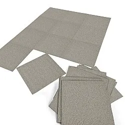 Koberec - Almeria Textilné dlaždice 24 ks (šedý)