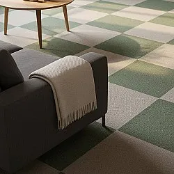 Koberec - Almeria Textilné dlaždice 24 ks (zelený)
