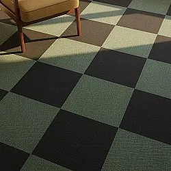 Koberec - Almeria Textilné dlaždice 24 ks (čierny)