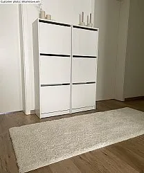 Koberce s dlhým vlasom - Eve (biela)