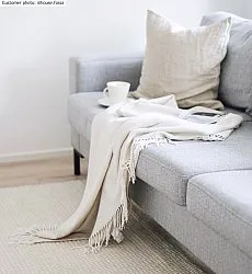 Vlnený koberec - Coastal (biely)