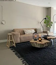 Koberec z kusov - Silje (čierna)