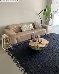 Koberec z kusov - Silje (čierna)