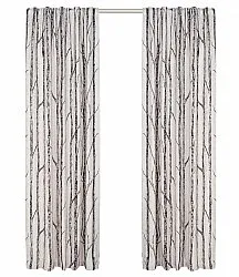 Záclona - Maya (čierna/biela)