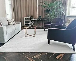 Vlnený koberec - Hamilton (biely)