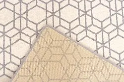 Vlnený koberec - Emprint (biely)