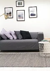 Vlnený koberec - Varella (čierna/biela)