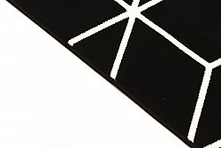 Koberec Wilton - Florence Square (čierna)