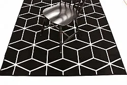 Koberec Wilton - Florence Square (čierna)