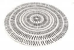 Kruhový koberec - Brussels Night (šedý)