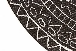 Kruhový koberec - Brussels Diamond (čierny)