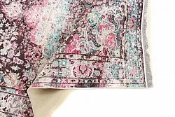 Kruhový koberec - Jedaida (ružový/multicolor)