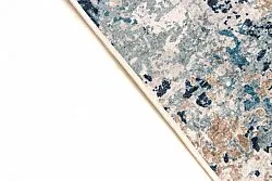 Kruhový koberec - Hiboun (modrý)