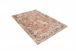 Kruhový koberec - Douz (červený/multikolórový)