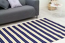 Koberec z kusov - Alva (modrá)