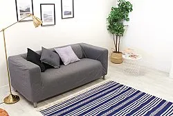 Koberec z kusov - Ystad (modrá)