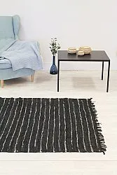 Koberec z kusov - Nordal Design (čierna koža)