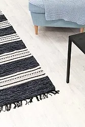 Koberec z kusov - Kajsa (čierny)