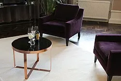 Kruhový koberec - Hamilton (biely)