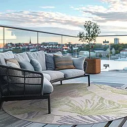 Kruhový koberec - Indoor/Outdoor Havana (krémová/multi)