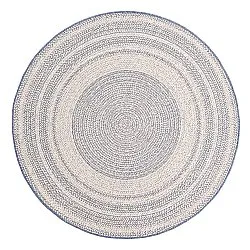 Rund matta - Indoor/Outdoor Angus (blå)