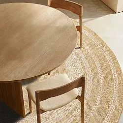 Rund matta - Indoor/Outdoor Angus (natur)