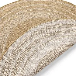 Rund matta - Indoor/Outdoor Angus (natur)
