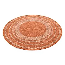 Rund matta - Indoor/Outdoor Angus (röd)