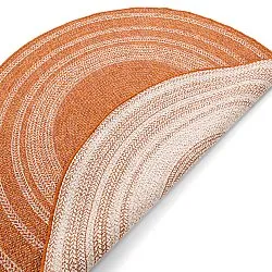 Rund matta - Indoor/Outdoor Angus (röd)