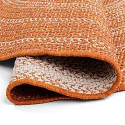 Rund matta - Indoor/Outdoor Angus (röd)