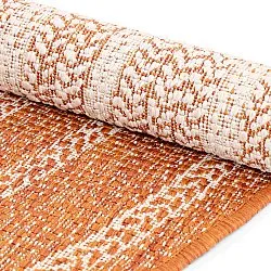 Rund matta - Indoor/Outdoor Angus (röd)