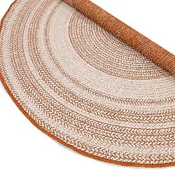 Rund matta - Indoor/Outdoor Angus (röd)