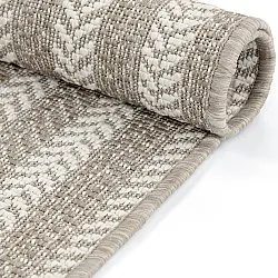 Oval matta - Indoor/outdoor Leander (beige)