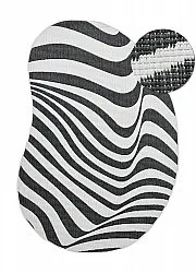 Inomhus- utomhusmatta - Remina (svart/vit)